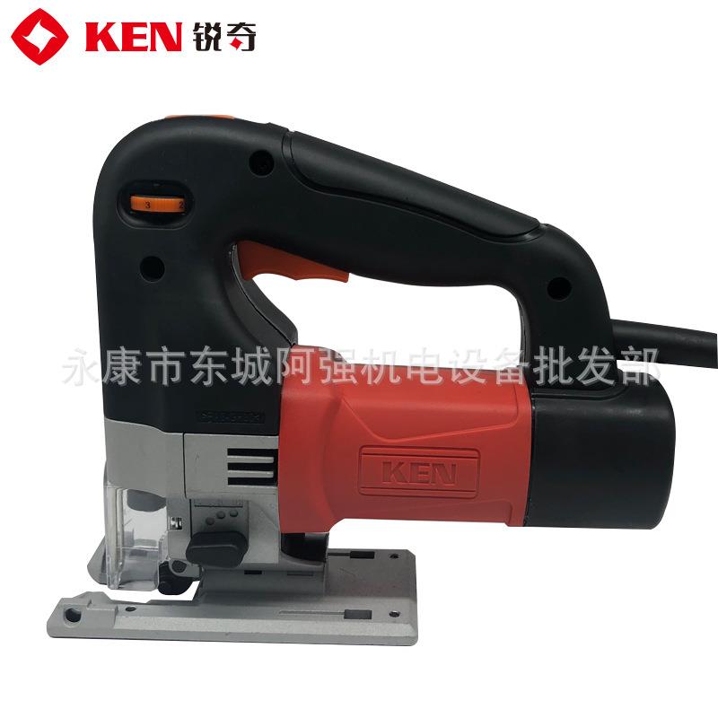 上海KEN锐奇1260E曲线锯手持电动工具 6档调速木工电锯线锯拉花锯