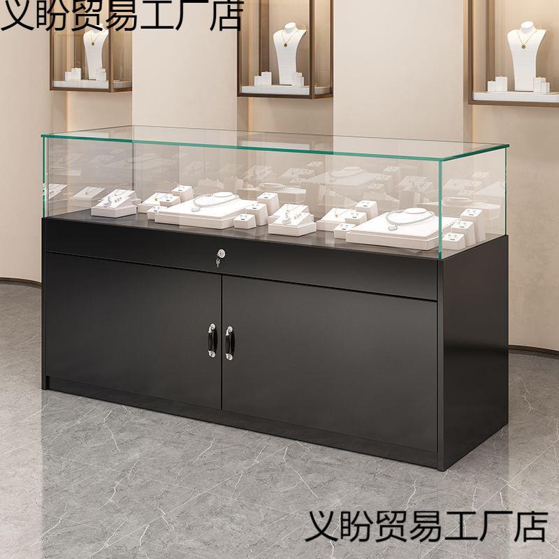 珠宝展示柜玻璃首饰柜样品饰品柜台直播间展销柜博物馆展览陈列柜