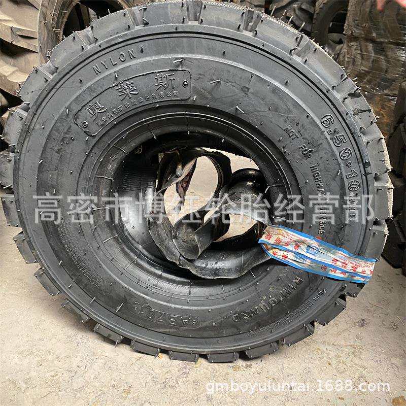 奥莱斯650-10叉车充气轮胎AB701加深花纹28*9-15杭叉后轮轮胎