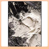 ◁黑白立体手绘油画现代简约客厅装 饰画餐厅挂画 饰画厚肌理玄关装