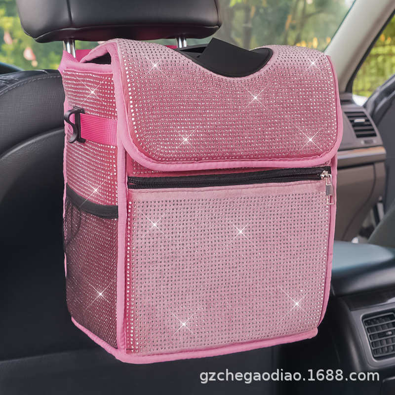 汽车座椅收纳袋儿童卡通多功能挂袋椅车用车内垃圾桶汽车保温袋