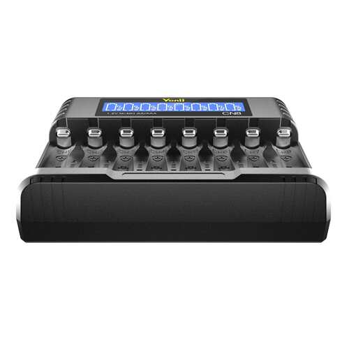 8槽电池充电器 支持Ni-Mh/ Ni-Cd AA/AAA电池充电 LCD 显示屏