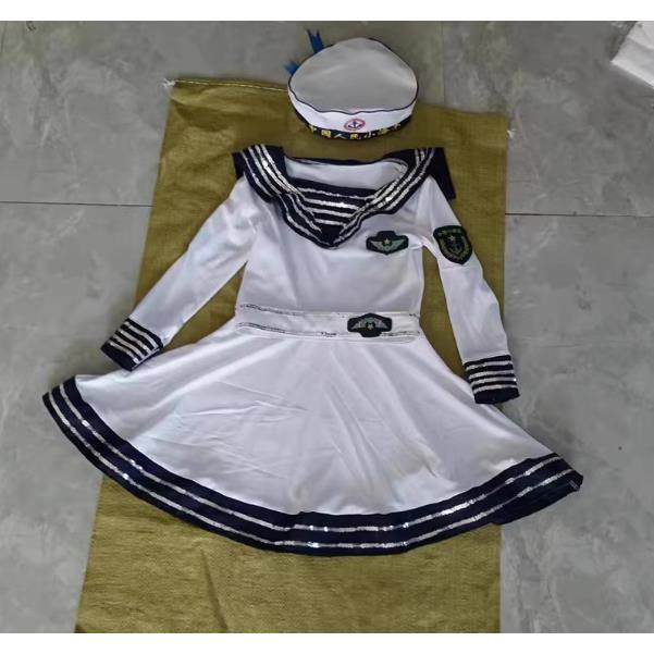 正品小荷采小风小水兵舞表演服小海军演出童服水手服女小学生合唱
