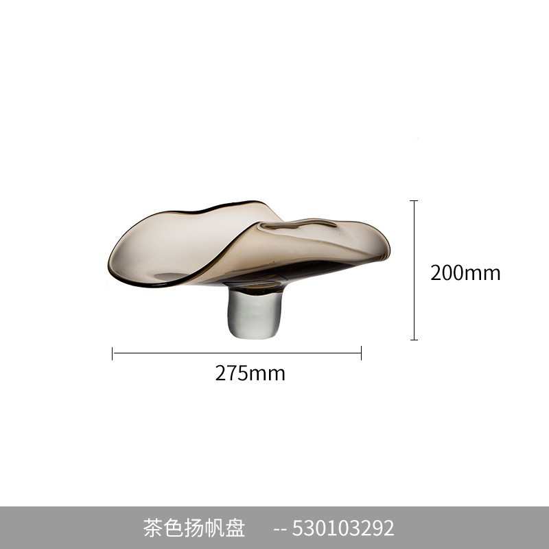花瓶 泥果盘深棕色客厅色套装水晶风装饰晶玻璃现代高级 淳高级料