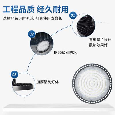 户外泛光照明吊灯 大棚冷库仓库车间工业工地工厂灯厂房led工矿灯