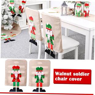 Christmas Decoration Walnut Soldier Bing Chair Cover Home