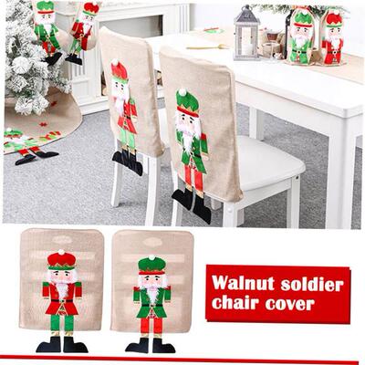Christmas Decoration Walnut Soldier Bing Chair Cover Home