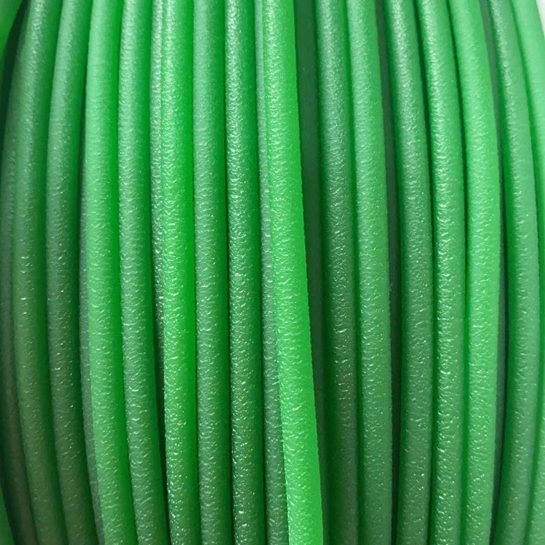 聚氨酯PU圆带红绿色可粘接圆形皮带O型传动带/可接驳粗面 面环形