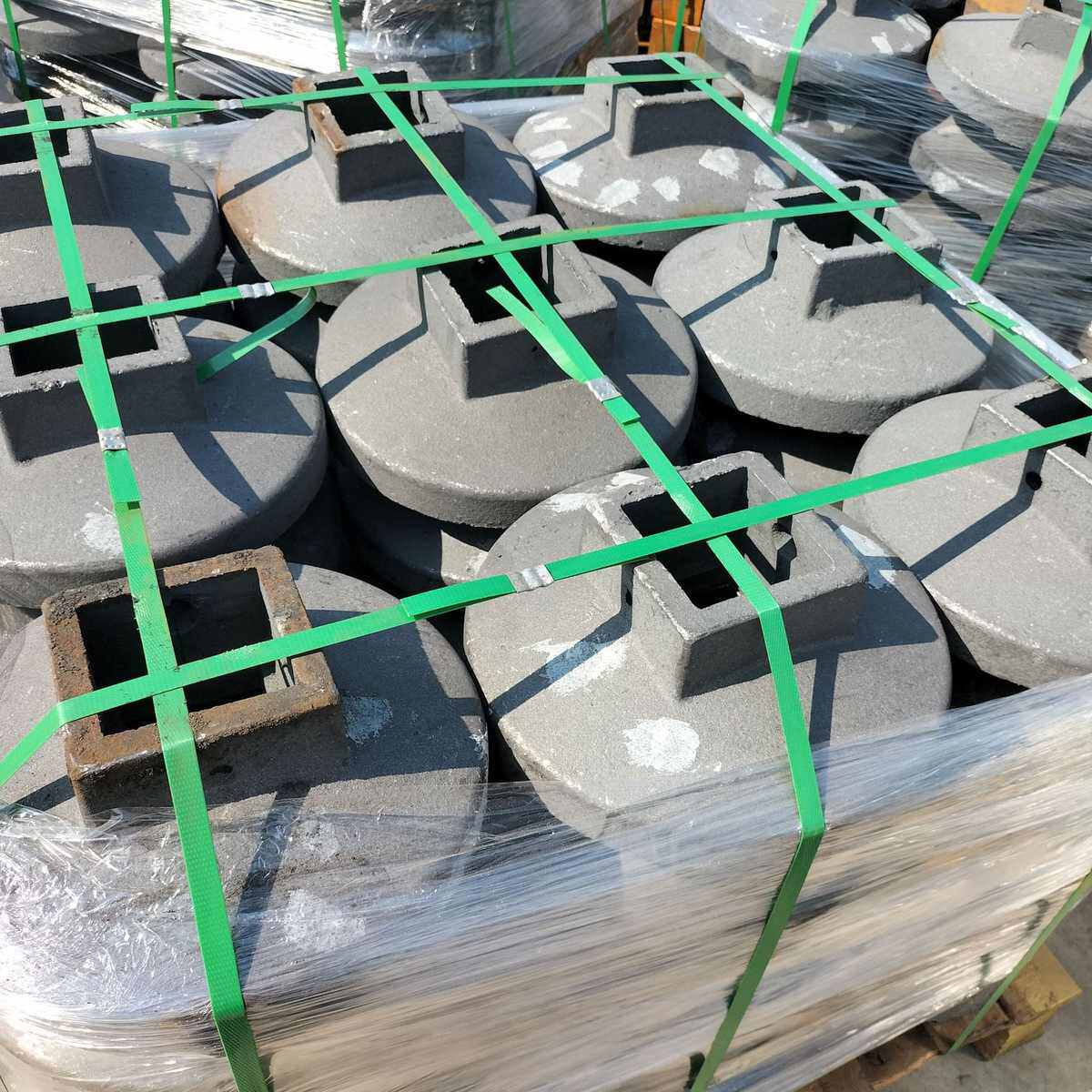 马路基座市政公路铸铁立柱护栏底座批发护栏现货铸铁生铁底座交通