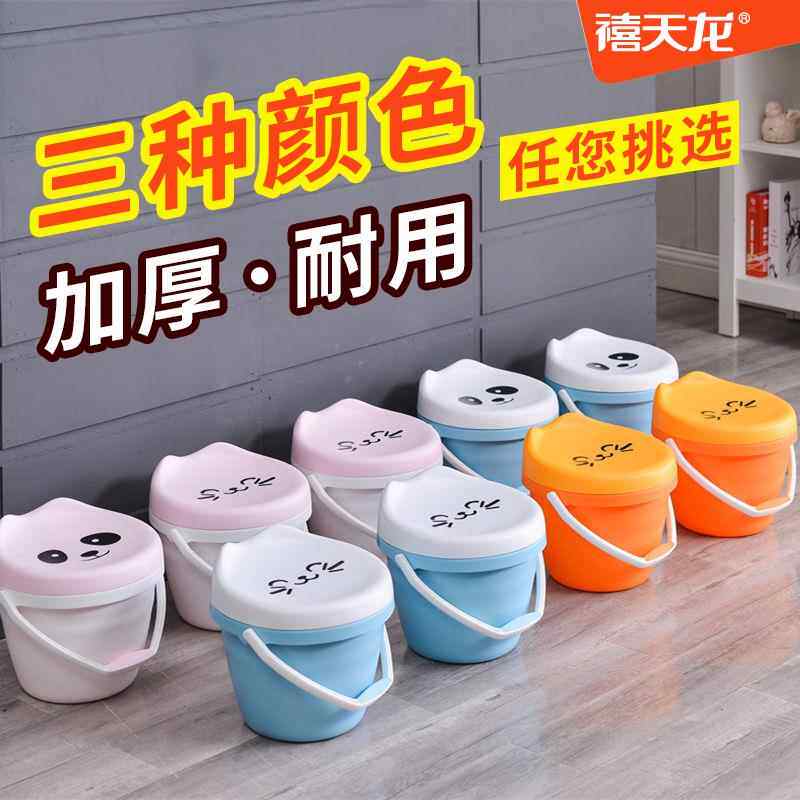 幼儿园嘟嘟桶储物凳塑料加厚儿童玩具收纳桶可坐带盖子桶凳塑料凳