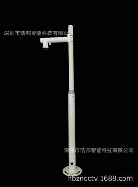 监控立杆可升降 伸缩立柱海康大华枪机球机支架出入口立杆1-2.1米