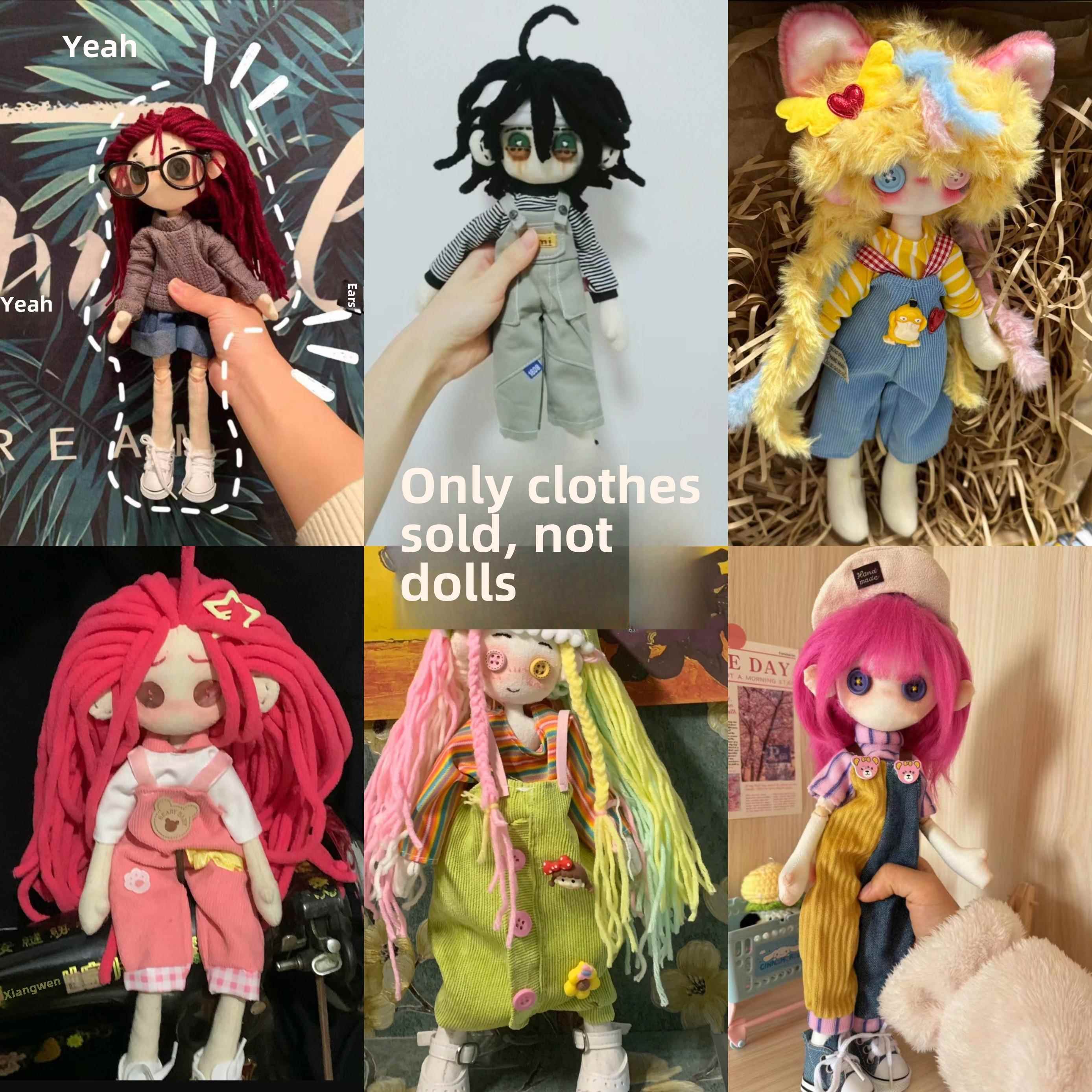 【祇售衣服】鬼妈妈手缝纽扣玩偶娃娃衣服6分bjd30厘米娃衣白菜价