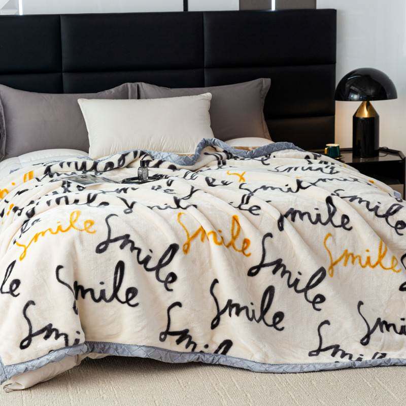 A类加厚拉舍尔毛毯冬季加厚双层午睡加绒法兰绒绒毯学生宿舍盖毯