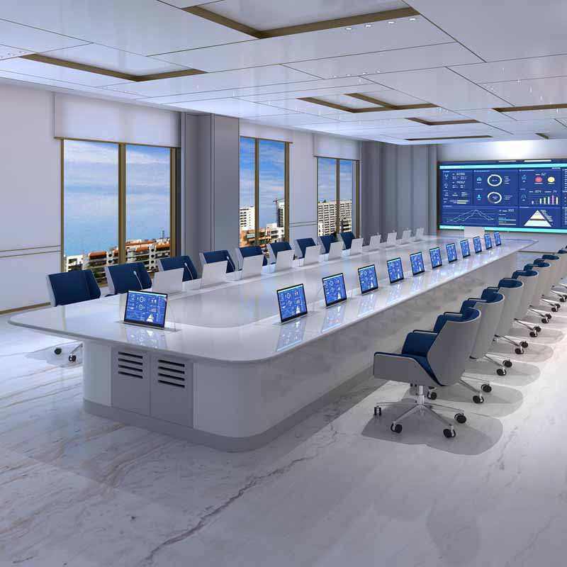 烤漆会议桌长桌大型智能升降桌电脑培训桌无纸化会议桌智能升降屏,商业/办公家具,会议桌,淘宝优惠券,粉丝福利购,淘宝优惠卷