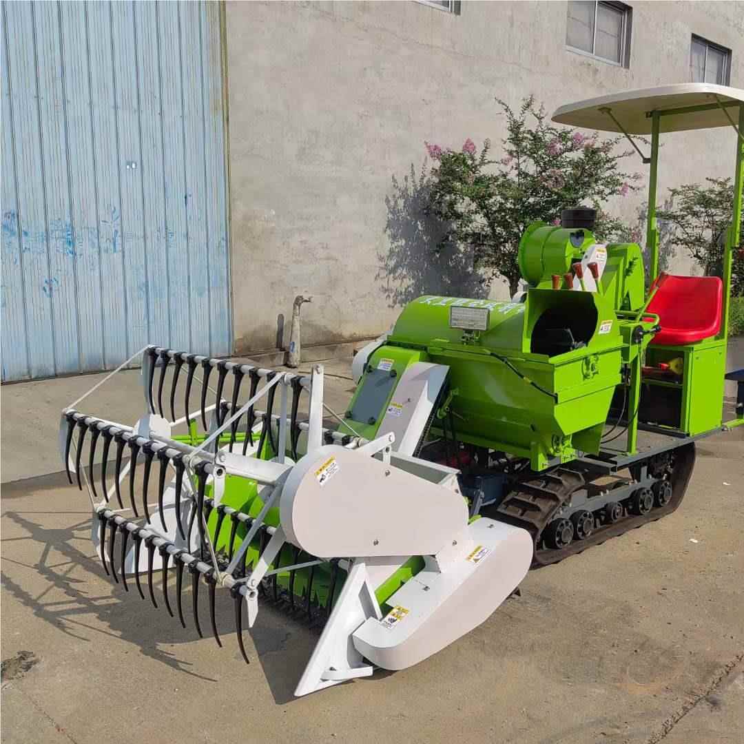 小机型联自走水稻联合收割机 履带式大豆合脱粒 HX-LH稻谷收割收