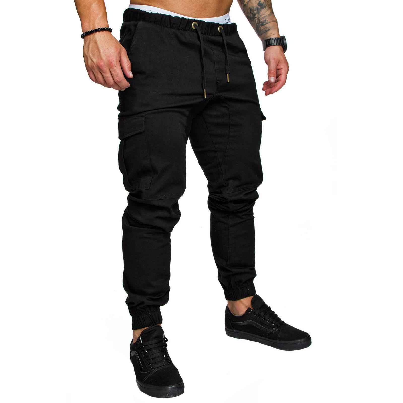 pants crotch sports casual fashion elastic open drawstring