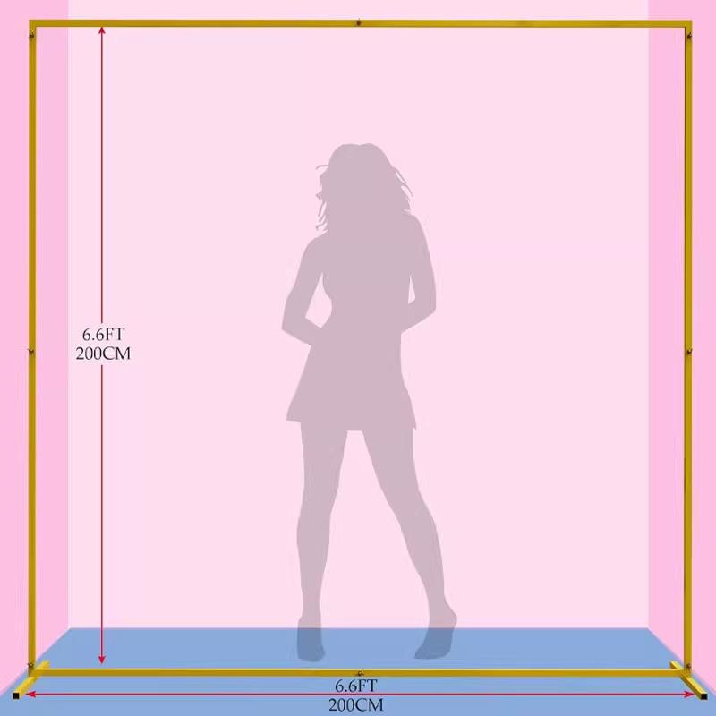 风婚庆铁艺架子屏吾家喜订婚舞台A5X1720黑色有背景架婚礼拱礼门