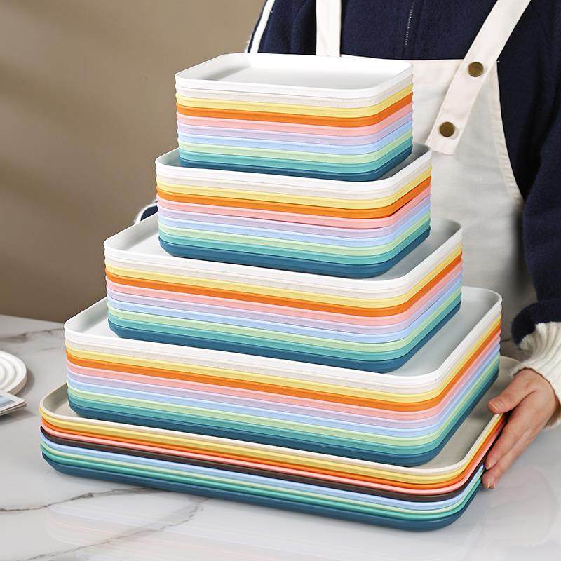 家用加厚塑料托盘大号茶杯长方形水果创意客厅水杯盘幼儿园彩泥盘,餐饮具,餐用托盘,淘宝优惠券,粉丝福利购,淘宝优惠卷