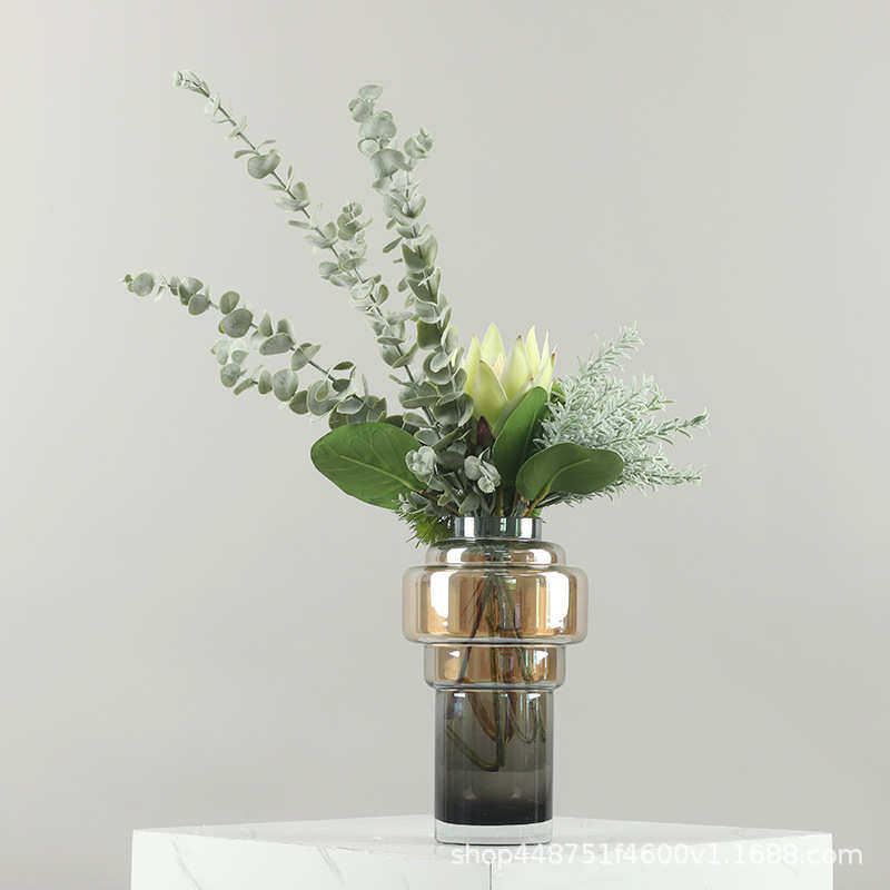 现代轻奢家居桌面花艺摆件酒店样板房仿真花装饰品会所洽谈桌摆设,鲜花速递/花卉仿真/绿植园艺,仿真绿植,淘宝优惠券,粉丝福利购,淘宝优惠卷