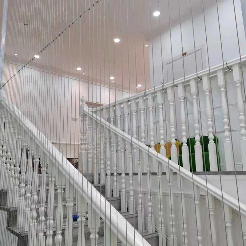 上海幼儿园楼梯防护网学校阳台隐形防坠防盗安全护栏防猫不绣钢丝