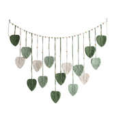 手工饰壁挂照片挂毯夹米亚背景卧室编织墙波西儿童装 饰流苏树叶房