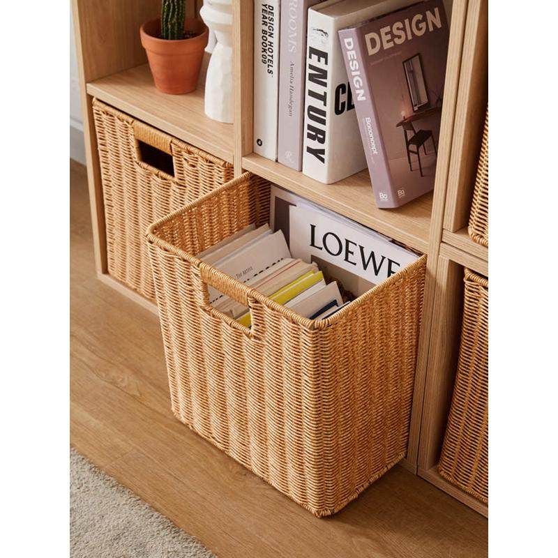 仿藤编抽屉式收纳篮格子柜编织收纳筐浴室防水置物篮橱柜收纳盒,收纳整理,其他收纳篮,淘宝优惠券,粉丝福利购,淘宝优惠卷