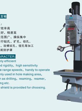 杭州西湖牌方柱立钻Z5125A钻孔直径25mm工业级钻孔扩孔用立式钻床