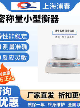 上海浦春JEA501/302十分之一电子秤0 1g精密称量天平小型衡器