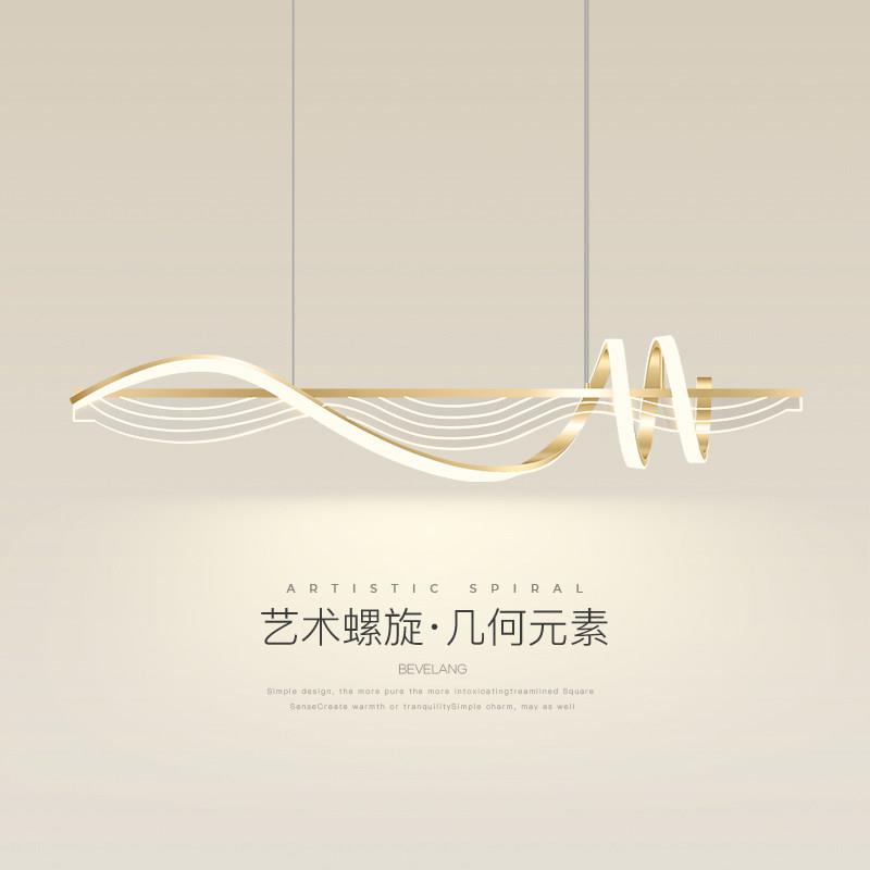 饭厅吊灯现代简约前台吧台灯轻奢一字长条灯北欧创意饭厅餐桌灯具