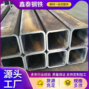 60幕墙焊接用大小口径方通黑料厚壁方矩管6m 无缝方管厂家40