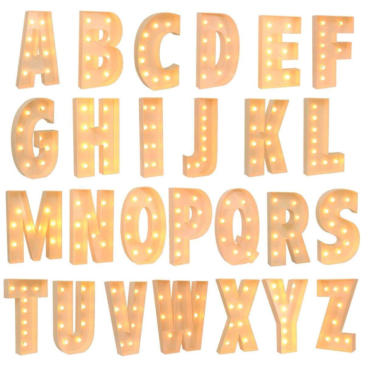 91.5CM Led Light Letter Frame Box Baby Shower Boy Girl ONE L