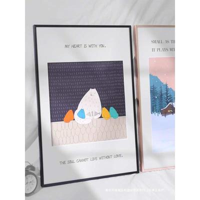 铝合金相框挂墙a3画框空框4K海报框裱框a4展示拼图框装裱框架