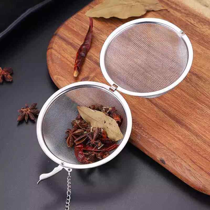 不锈钢调味球泡茶煲汤过滤器火锅香料漏茶滤球味宝煮肉炖汤调料球