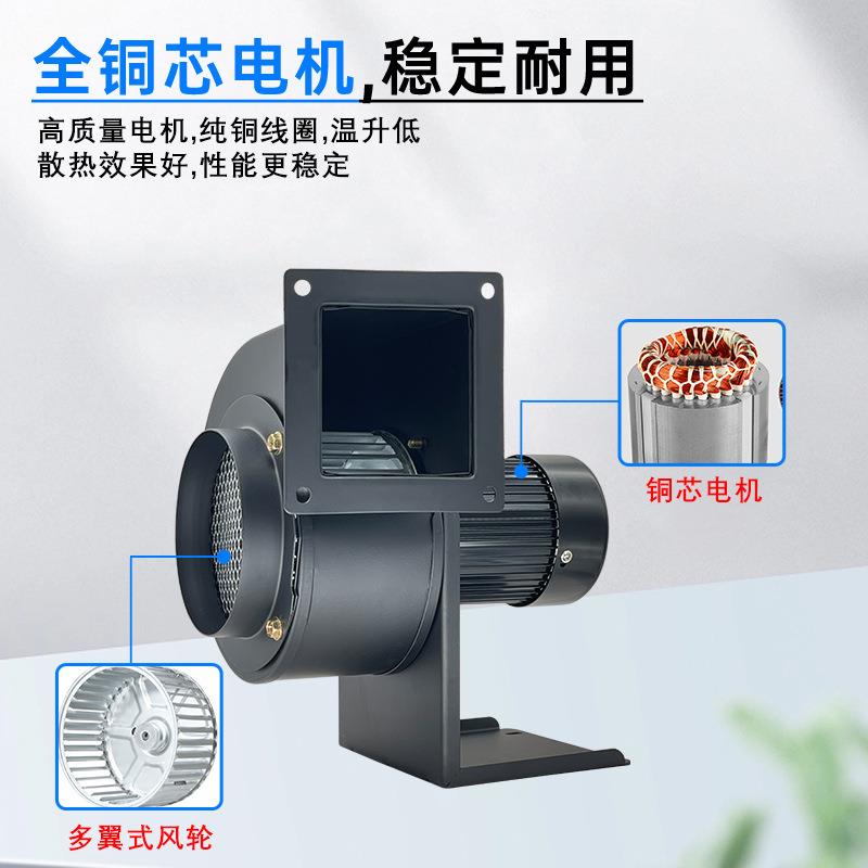 CY125离心式抽风机200W管道排风工业吸尘强力吸油烟大风量鼓风机