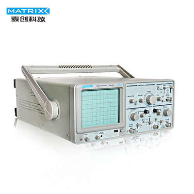 麦创MATRIX 20MHz双踪模拟示波器MOS-620，可替代固纬GOS-620