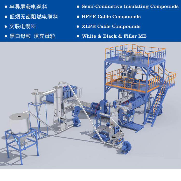 厂家供应SKW四叶片往复造粒机用于PVC电缆料填充