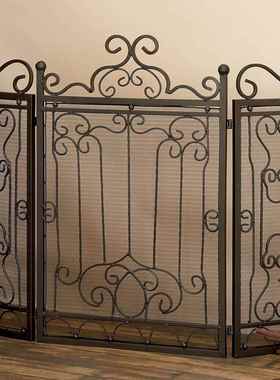 精叠致华铁线折装饰屏风，室内58628客厅壁奢炉安全隔断屏风