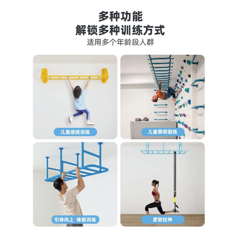 吊杆健身家用儿童体适能馆幼儿园攀岩墙训练云梯单杠双杠攀爬架