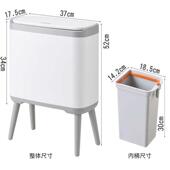 盖茶创意高脚家用余水桶卫生干湿大容量客厅分离分类桶厨垃圾桶带