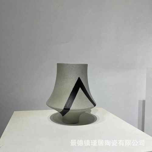 厂家直销简约陶瓷花瓶客厅、桌面、玄关、落地摆件 新中式手工拉