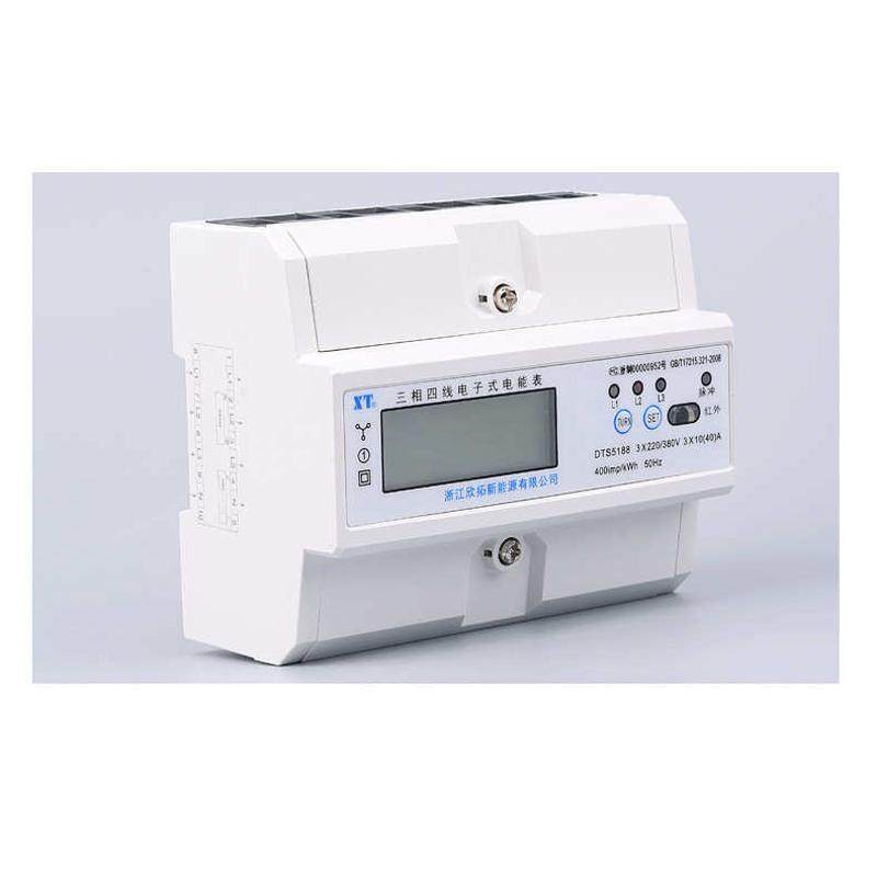 液晶显示dts5188安装仪表三相多功能电力出租房四线专用式轨道