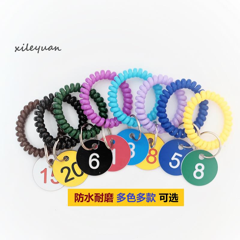 需定制数字号码牌防水塑料叫号牌储物柜桑拿手牌序号餐饮编号