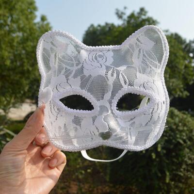 Halloween decoration cosplay stage props lace mask mask 面具