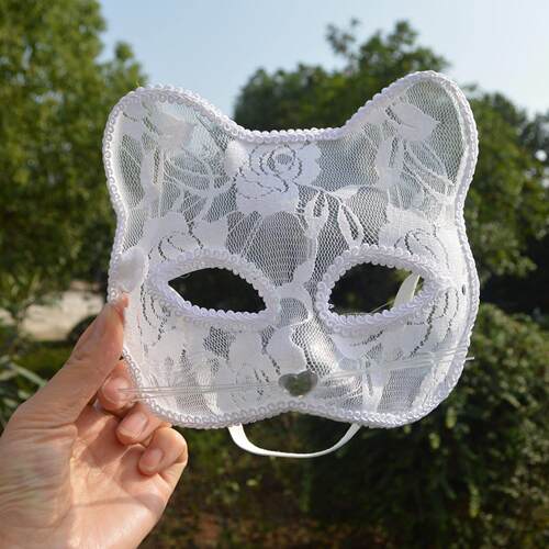Halloween decoration cosplay stage props lace mask mask 面具