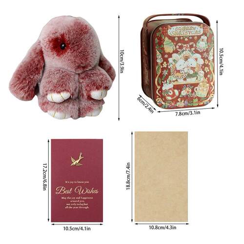 Fluffy Rabbit Fur Pompon Bunny Keychain For Women Girls Bag