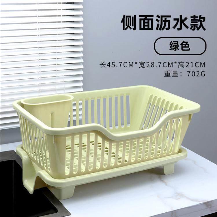 加厚塑料沥水篮碗筷置物架大容量特大号厨房水槽滤水架子碗盘收纳