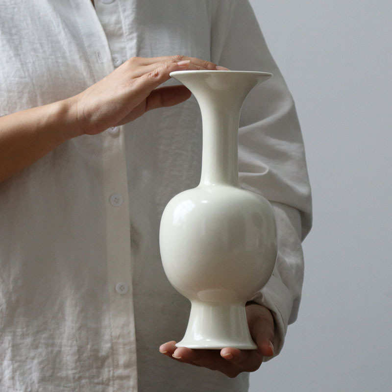 景德镇陶瓷中式文人调插花瓶水培花器玄关博古架装饰摆件厂家批发