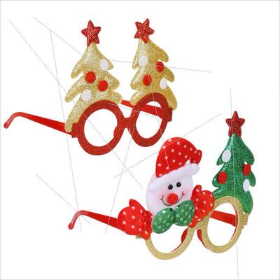 Christmas glasses Children adult party glasses decoration