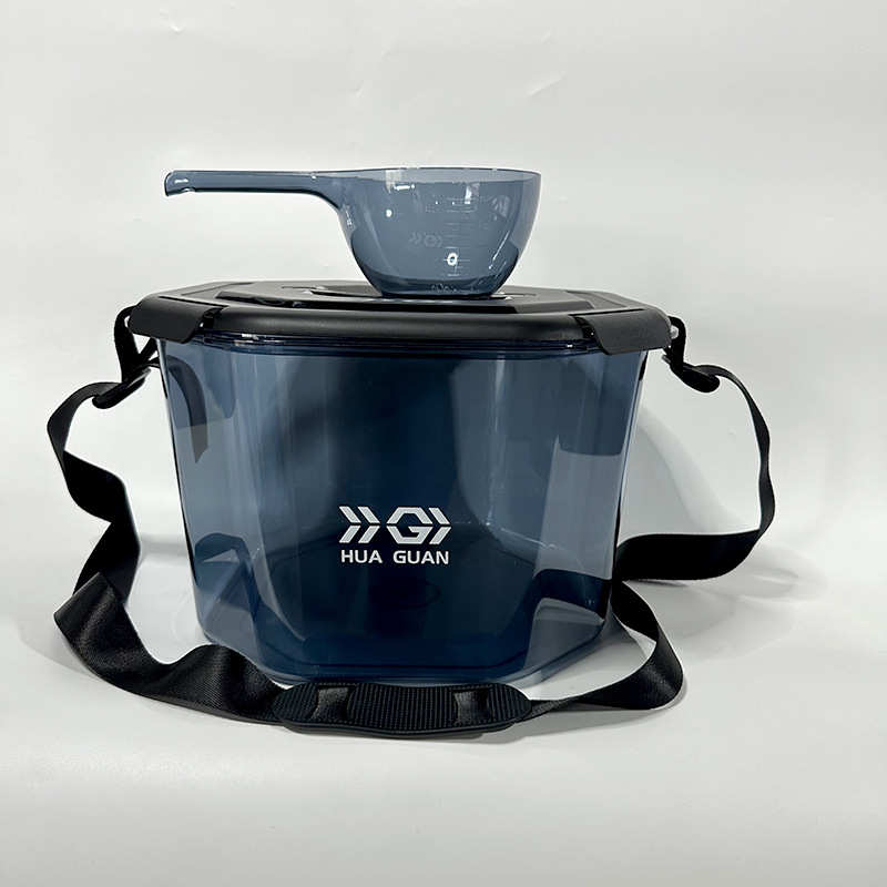 盆鳙鱼饵料 鲢钓鱼饵料配件 散多功能开饵料盆桶桶 盆坑饵 黑 炮