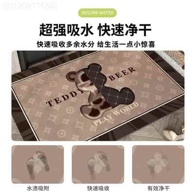 入户脚门垫吸速水硅藻泥干进门口可擦免洗垫耐脏门垫家地用防sbdr